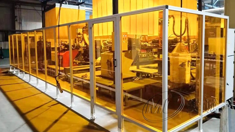 機(jī)器人防弧光板圍欄 機(jī)器人防弧光板圍欄